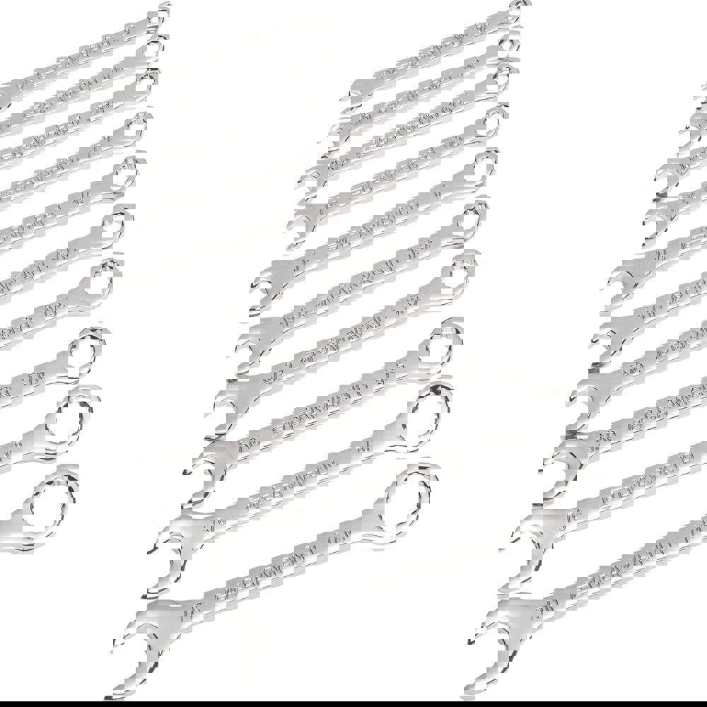 Wrench Set: 10 Pc, Inch